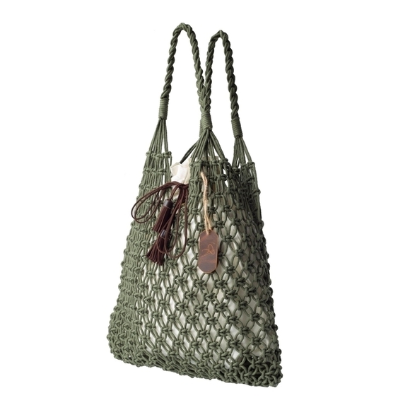 🌟HOST Pick🌟 LEATHER Crochet Store Macrame Tote - Picture 2 of 4